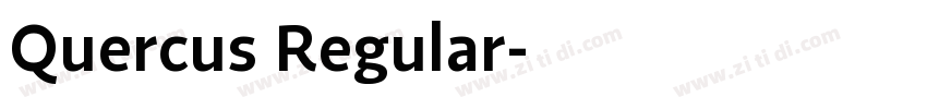 Quercus Regular字体转换